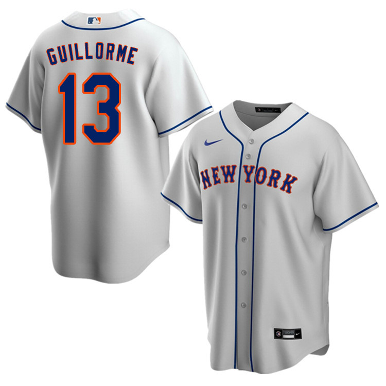 Nike Men #13 Luis Guillorme New York Mets Baseball Jerseys Sale-Gray